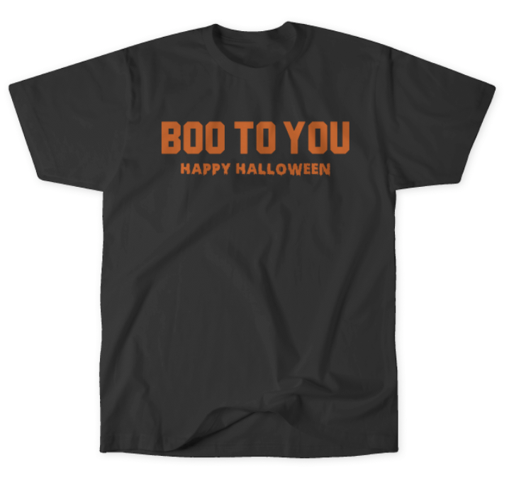 Boo to You Black Short Sleeve
